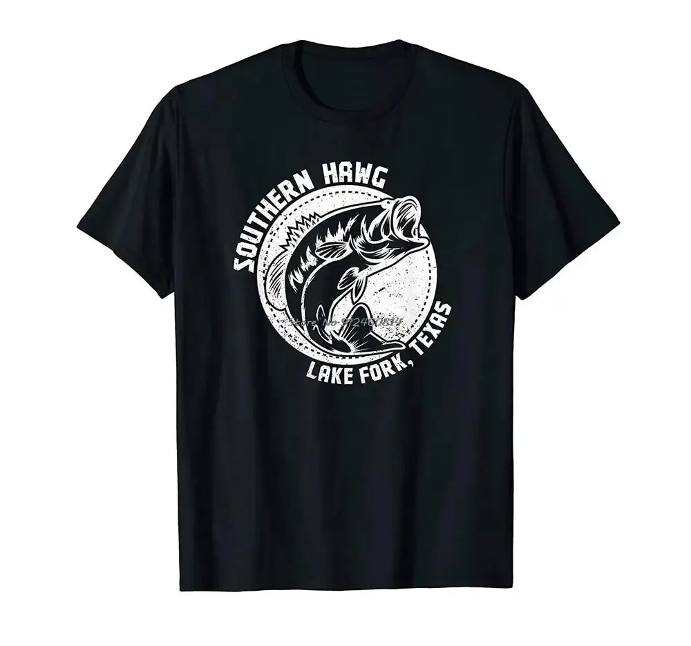 Hot Sale!!! Hawg Lake Fork Texas Bass Fishing T-ShirtAnime Pattern Clothing Y2K Summer