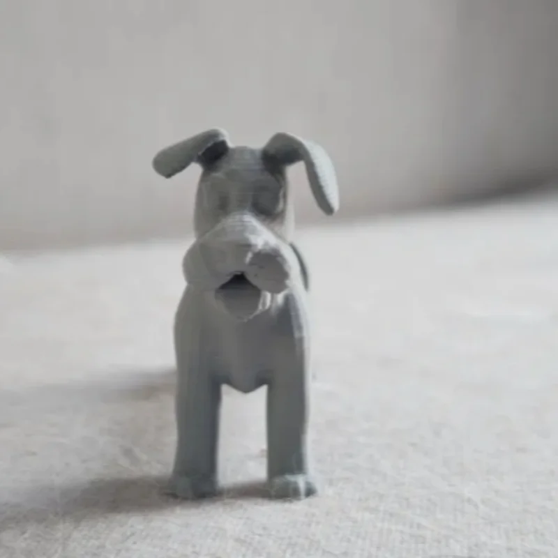 3D Printed Flexible Joint Sausage Dog Figurine, Plastic Segmented Body Dachshund Statue, Animal Desktop Decor Ornament