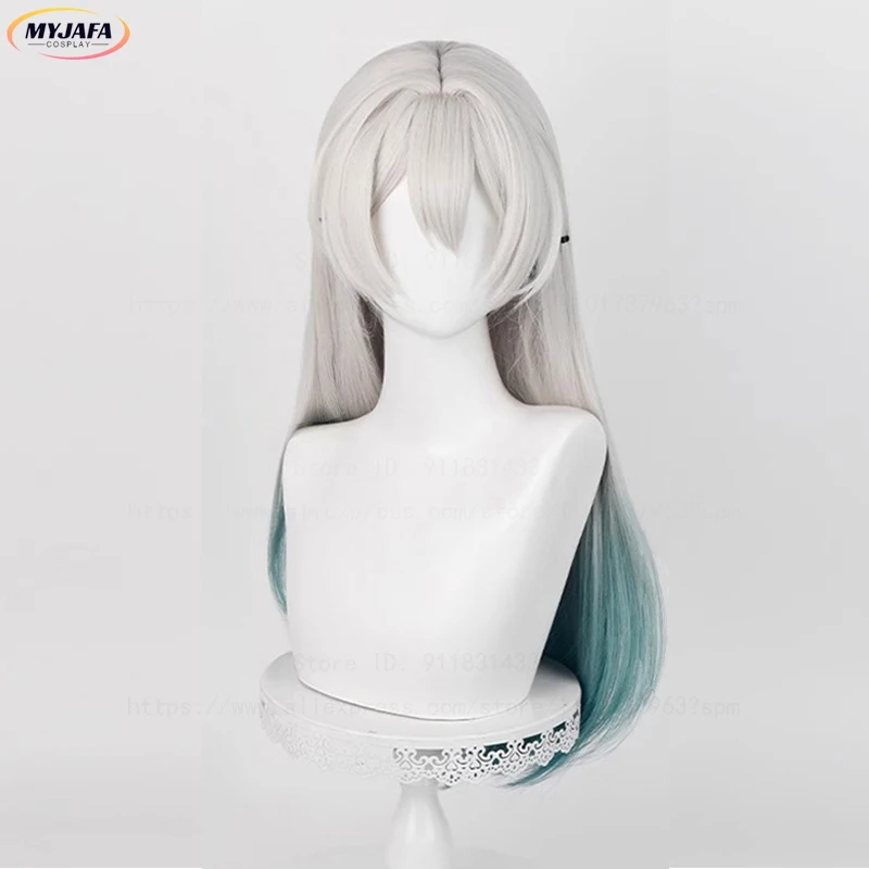 Высокое качество Honkai Star Rail Firefly Косплей Парик 67 см Длинные прямые термостойкие синтетические волосы Аниме Косплей Парики + Кепка для парика