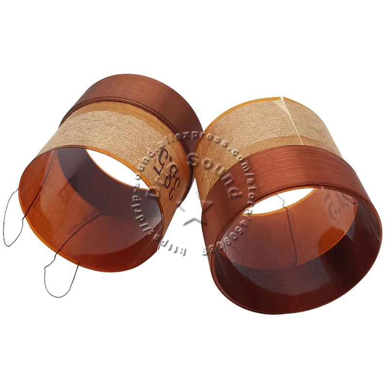 2X38.5มม.7-8Ohm KSV 38.5-Core 4-Layer ทองแดงลวด Bass ลำโพงเสียงวูฟเฟอร์ไดร์เวอร์เสียงลำโพงอะไหล่ซ่อม