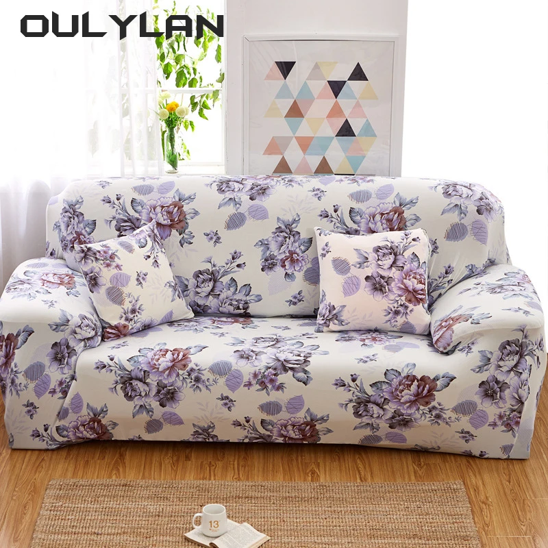 Sofa Cover Printed Sofa Slipcover Non-slip Thickened Couch Cover Furniture Protector for Bedroom Office Living Room Home Decor