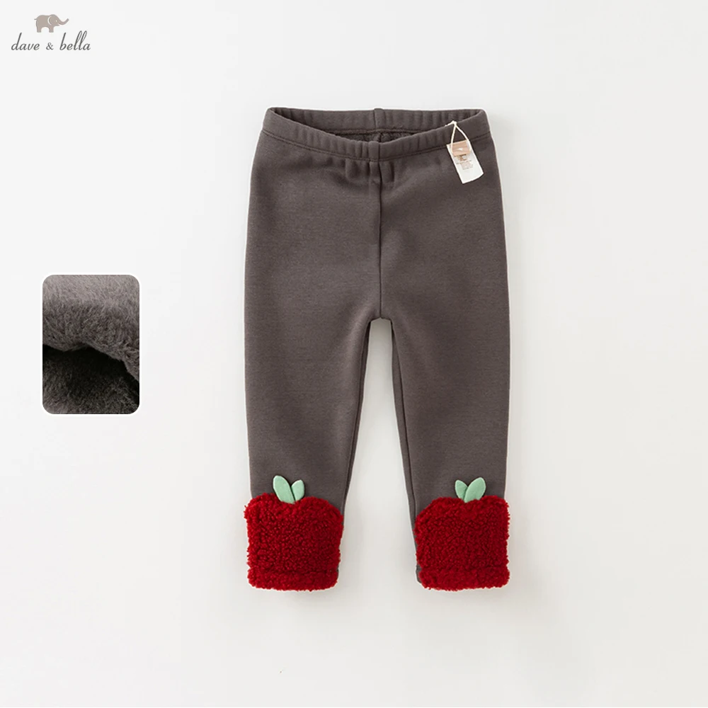 

Dave Bella Girls Wineter Warm Leggings Winter Thick Velvet Plus Pants Children Kids Bottom Trousers Casual Clothes DB4237618