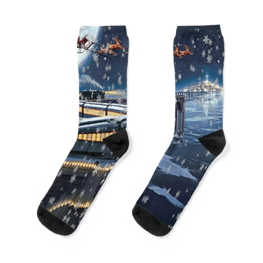 POLAR EXPRESS JOURNEY Socks floral sports and leisure Socks Woman Men's