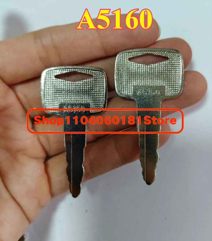 

2pcs #A5160 Ignition Keys 91A07-01910 for Mitsubishi Caterpillar C-A-T Forklift Series