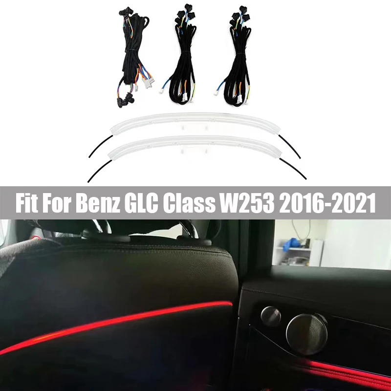 

Fit for Mercedes-benz GLC Class W253 16-21 64 Colorful Backrest Atmosphere Light Changes with The Original Car Atmosphere Light