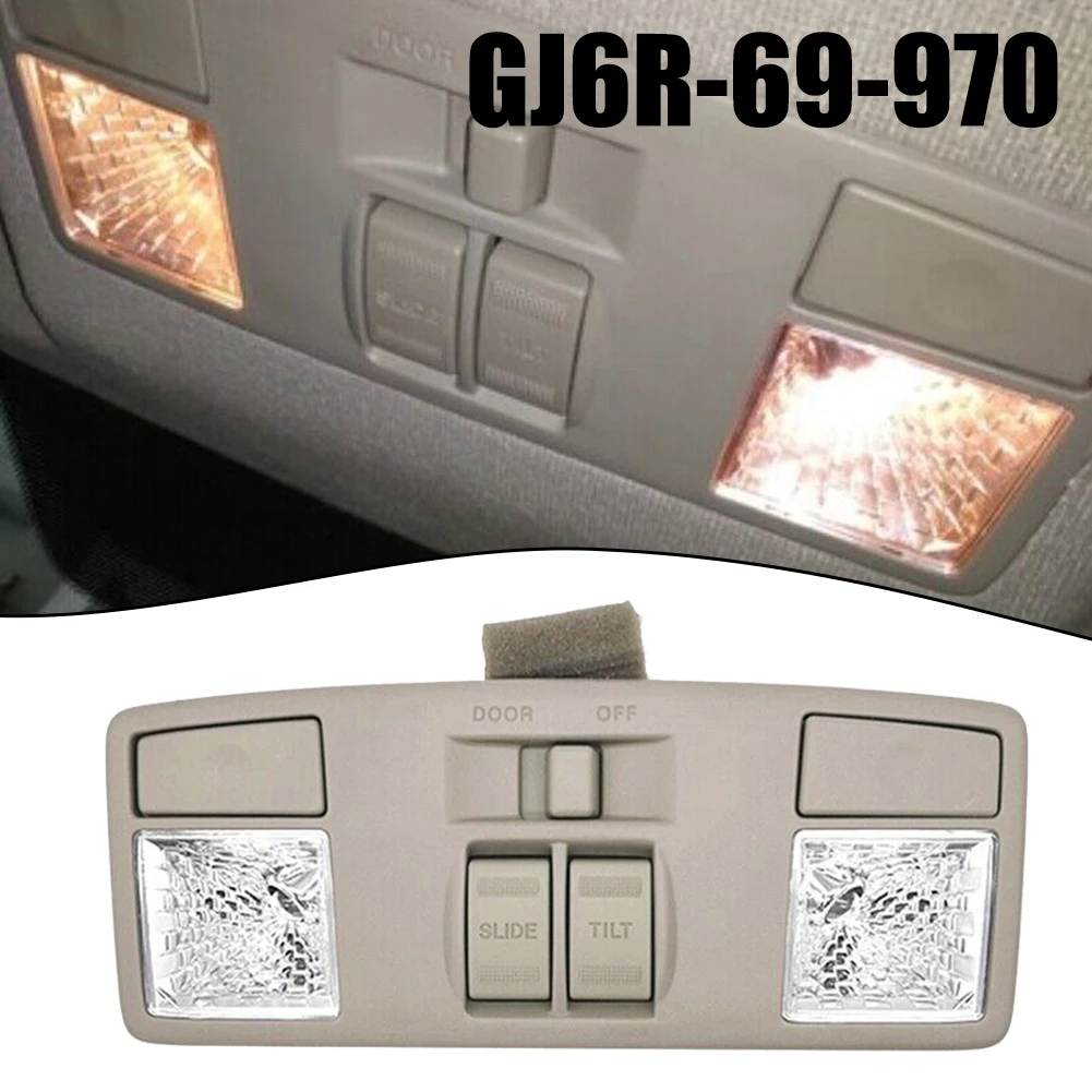 Car Front Interior Overhead Dome Light Reading Lamp Sunroof Switch For Mazda 6 3 2 5 For CX-7 GJ6R-69-970 BM6-69-970B7 Beige ABS