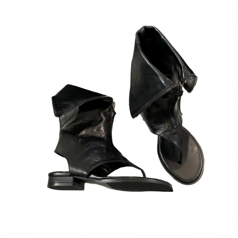 

НОВЫЕ черно-белые сандалии-гладиаторы на плоской платформе с открытым носком, женские летние ботинки, женская повседневная обувь, сандалии Femmes Sandalias Mujer