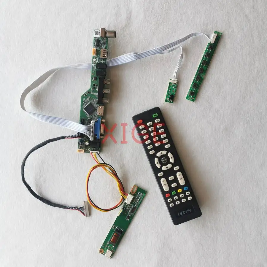 

For LTN133AT08 N133I1 LTN133AT07 N133I7 Screen Drive Controller Board DIY Kit 1280x800 1280*800 20Pin LVDS 1CCFL USB+AV+VGA+HDMI