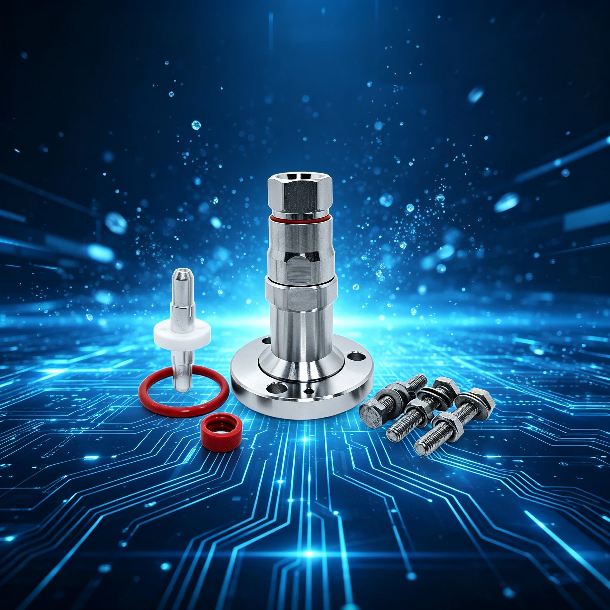 Free shipping Straight EIA Connector 7/8EIA 4hole Flange For 1/2 Superflexible Feeder Cable