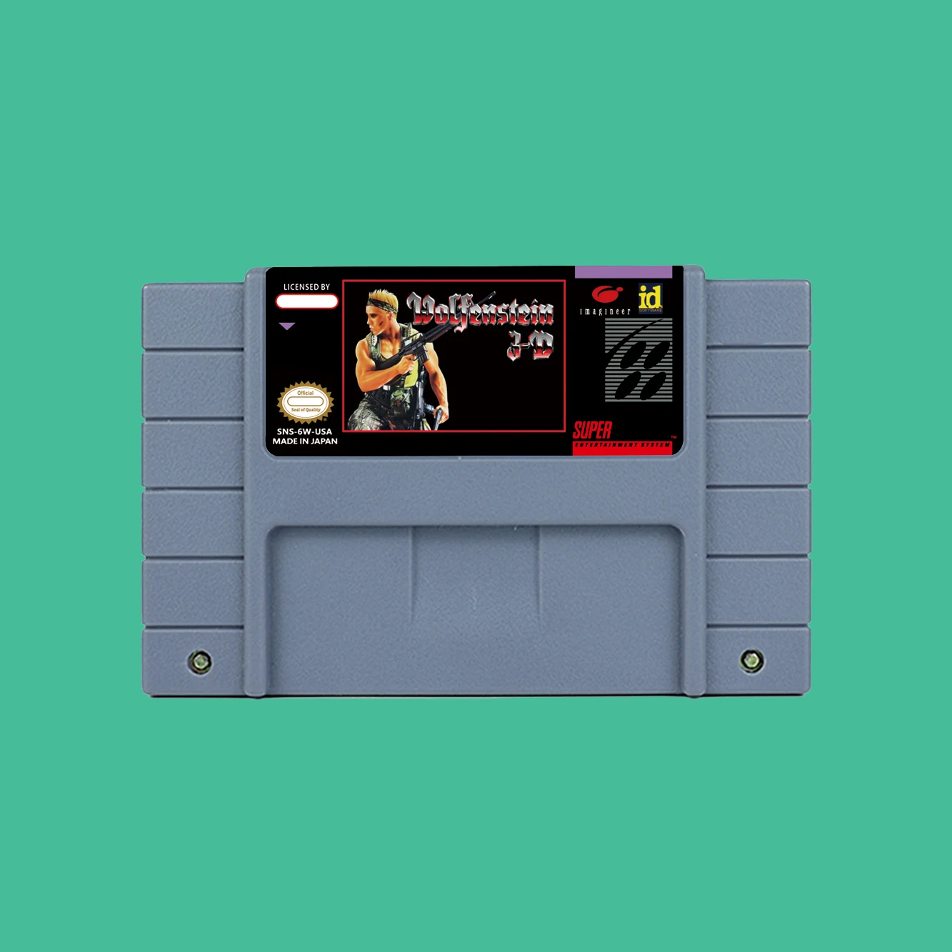 Action Game for Wolfenstein 3-D  - USA or EUR version Cartridge available for SNES  Game Consoles