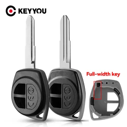 KEYYOU 2 Buttons Car Key Big Housing Shell for Suzuki Alivio Dzire Ertiga Jimny Swift S-Cross SX4 Vitara Auto Key Fob Case