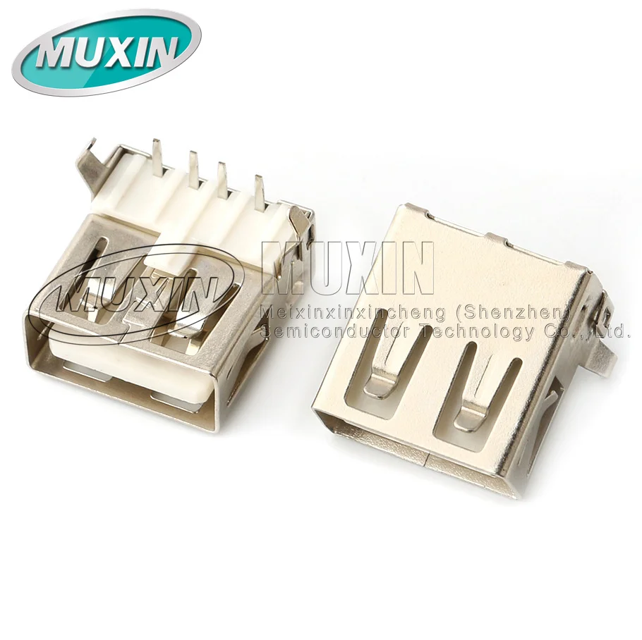 قابس USB 2.0 رأس أنثى المقبس ، جميع النحاس عالية ، مقاومة مزاجه ، 180 أ ، 90 درجة ، أبيض ، أسود ، بيج ، أصفر