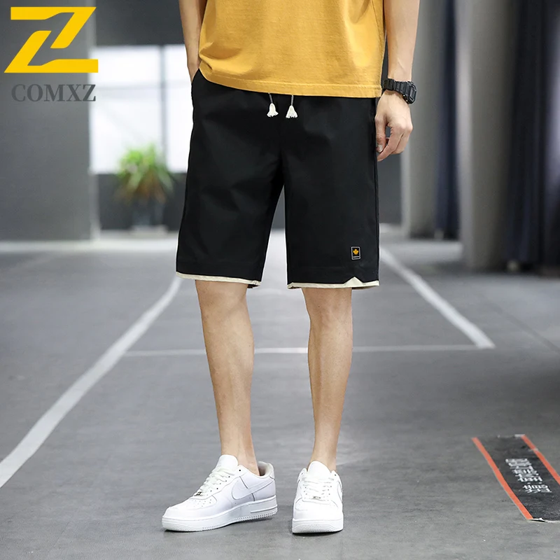 Summer New Style Men's Casual Pants Ice Silk Quick Drying Breathable Daily Social Youth Shorts Outdoor Running Gym Sports Shorts