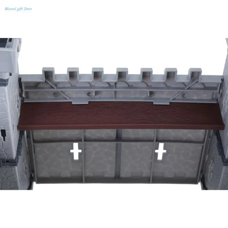 Portable Castles and Knights Toy Set Knights Figures Castles Pieces and More for Imaginative Play Kids Daily Use