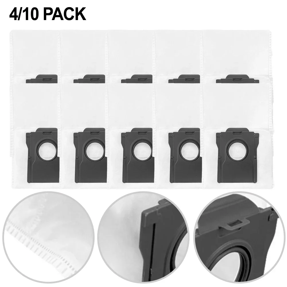 For Cecotec Large-capacity 4/10pcs Disposable Dust Bags For Conga X100 / X100 For X-Treme Vacuum Cleaners