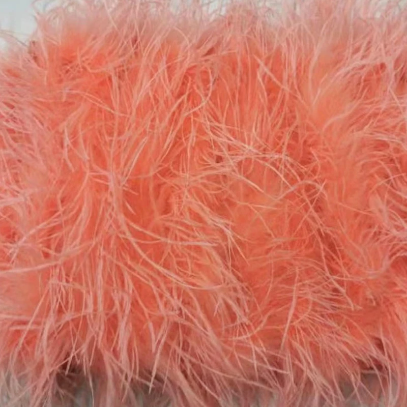 Neuestes Design, stilvolles 100 % Straußenhaar, Ärmellänge 55 cm, mehrfarbig, maßgeschneidert, für Mode, Club und Party, Bankett, vielseitig – Detail 12