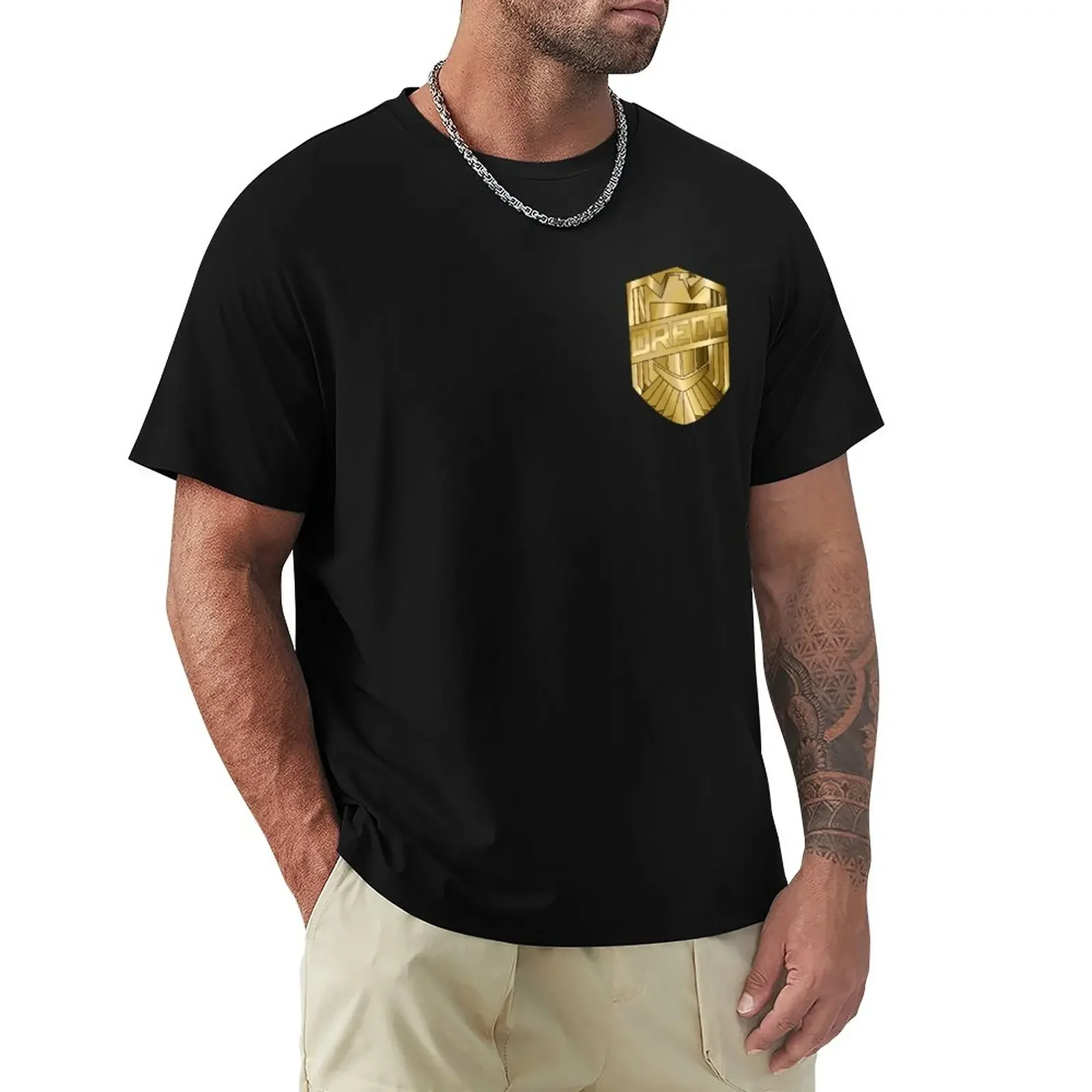 

Conan The Future Boy Fan Art Illustration T-Shirt Judge Dredd Badge T-Shirt sweat shirts mens vintage t shirts heavyweight 2024