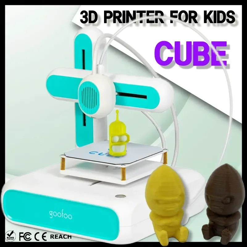 Cube Mini Home Use 3D Printer for Kids Christmas Toy Gift