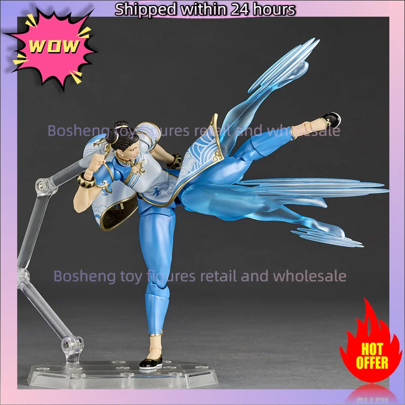 Original KAIYODO Revoltech Amazing Yamaguchi Chun Li In Stock Anime Action Collection Figures Model Toys