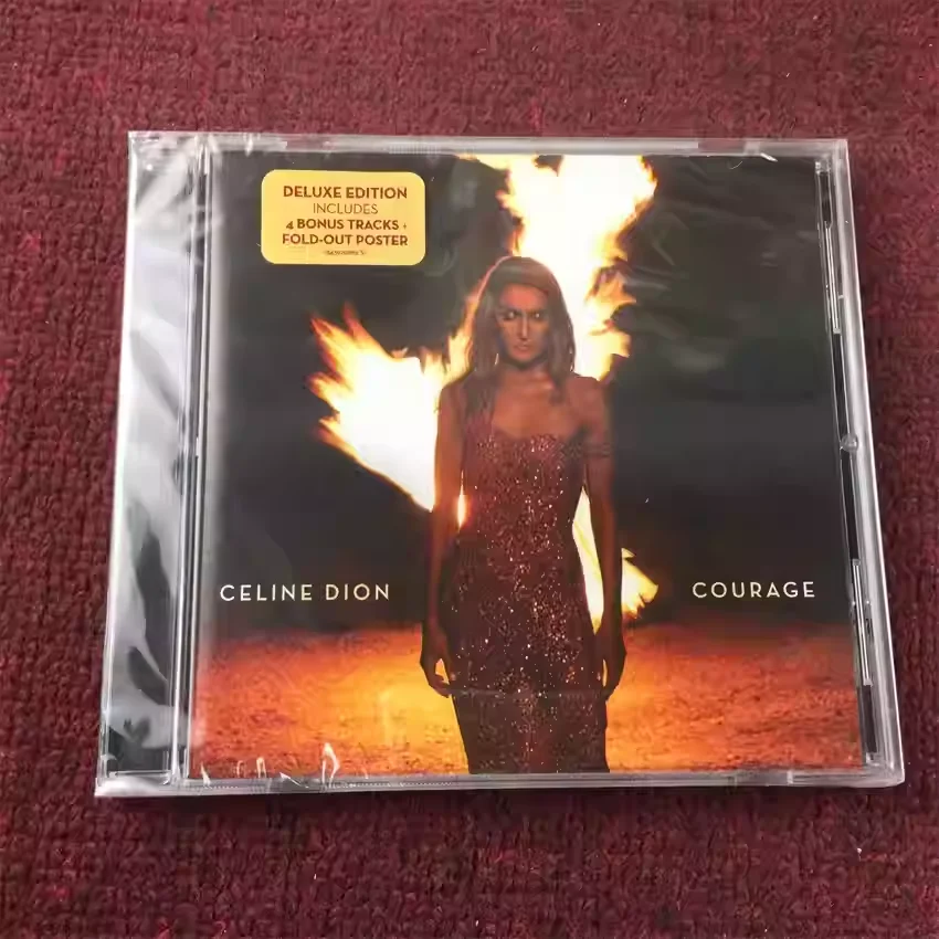

Classic Pop Album Celine Dion Music CD Courage Music Record Cosplay Soundtracks Box Gift Party Music Collection