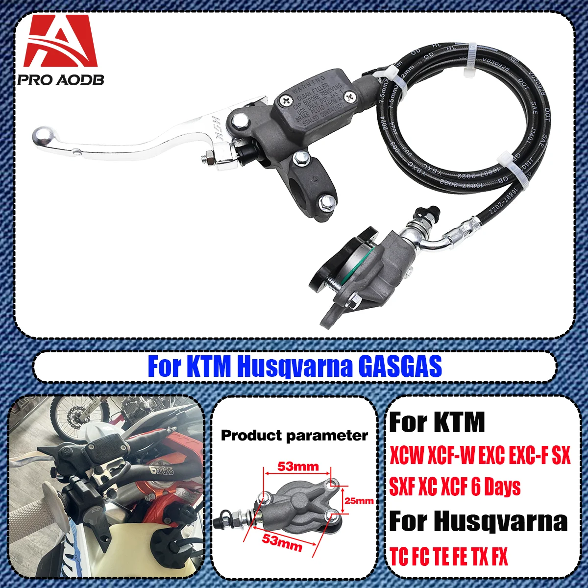

Motorcycle Hydraulic Clutch Master Cylinder Oil Hose Pipe For KTM SX SXF XC XCF EXC EXCF XCW 125-500 For Gas Gas 250 300EC EX MC