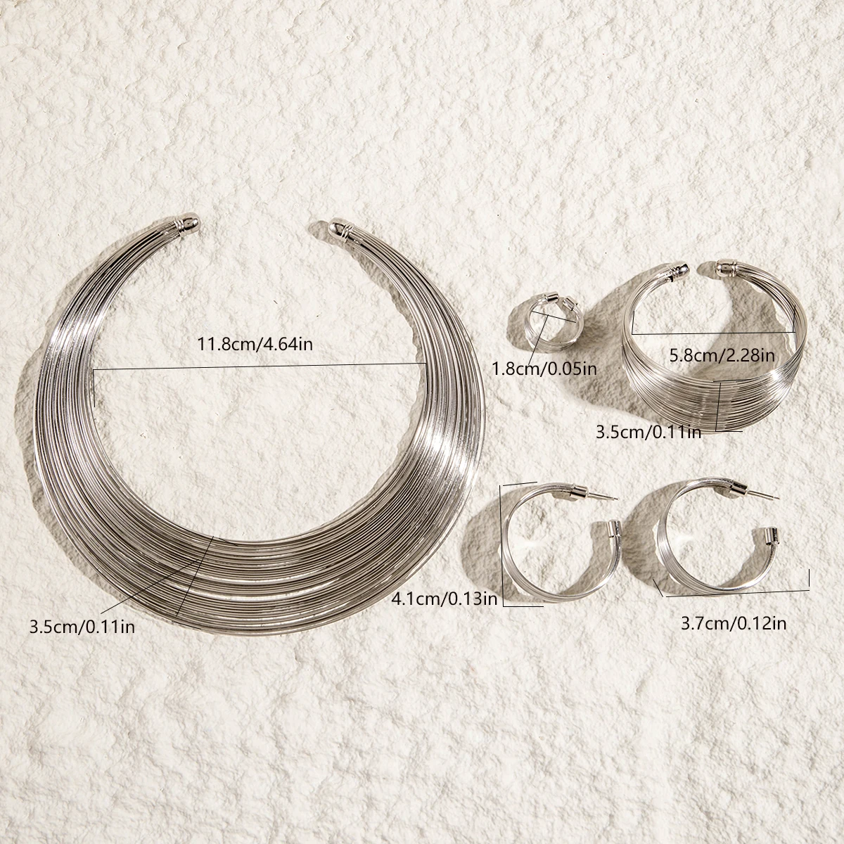 Tocona موضة الذهب والفضة اللون سوار مجموعة للنساء متعدد الطبقات العرقية مبالغ فيها حلقة مفتوحة مجموعة مجوهرات اكسسوارات