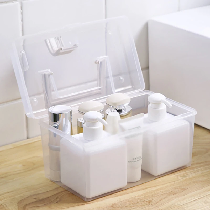 Plastic Storage Box Transparent First Aid Box Household Medical Kit Portable Medicine Case Multi-use Home Organizer Holder