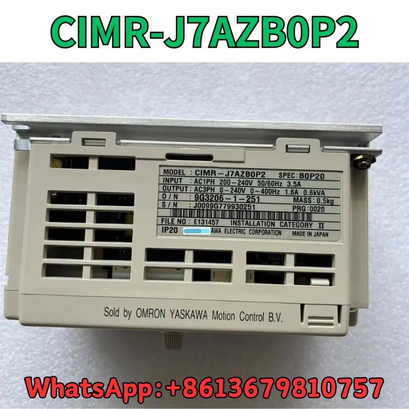 Used Frequency converter CIMR-J7AZB0P2 test OK Fast Shipping