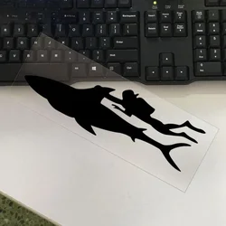Creativity Diver and Shark Waterproof Car Sticker Motorcycle Stickers Decals Car Styling Car Reflective Type Drop Ship