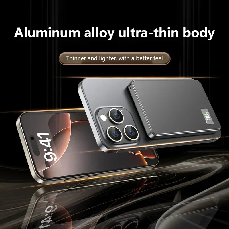 50000mAh Magnetic Wireless Power Bank PD22.5W Fast Charging External Battery For Magsafe For iPhone Samsung Xiaomi NEW view 2