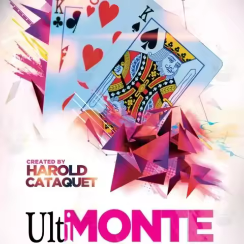 UltiMonte By Harold Cataquet Illusion Magic Tricks A Visual Card Miracle Poker Deck Magia Gimmicks Close Up Magic Props Magician