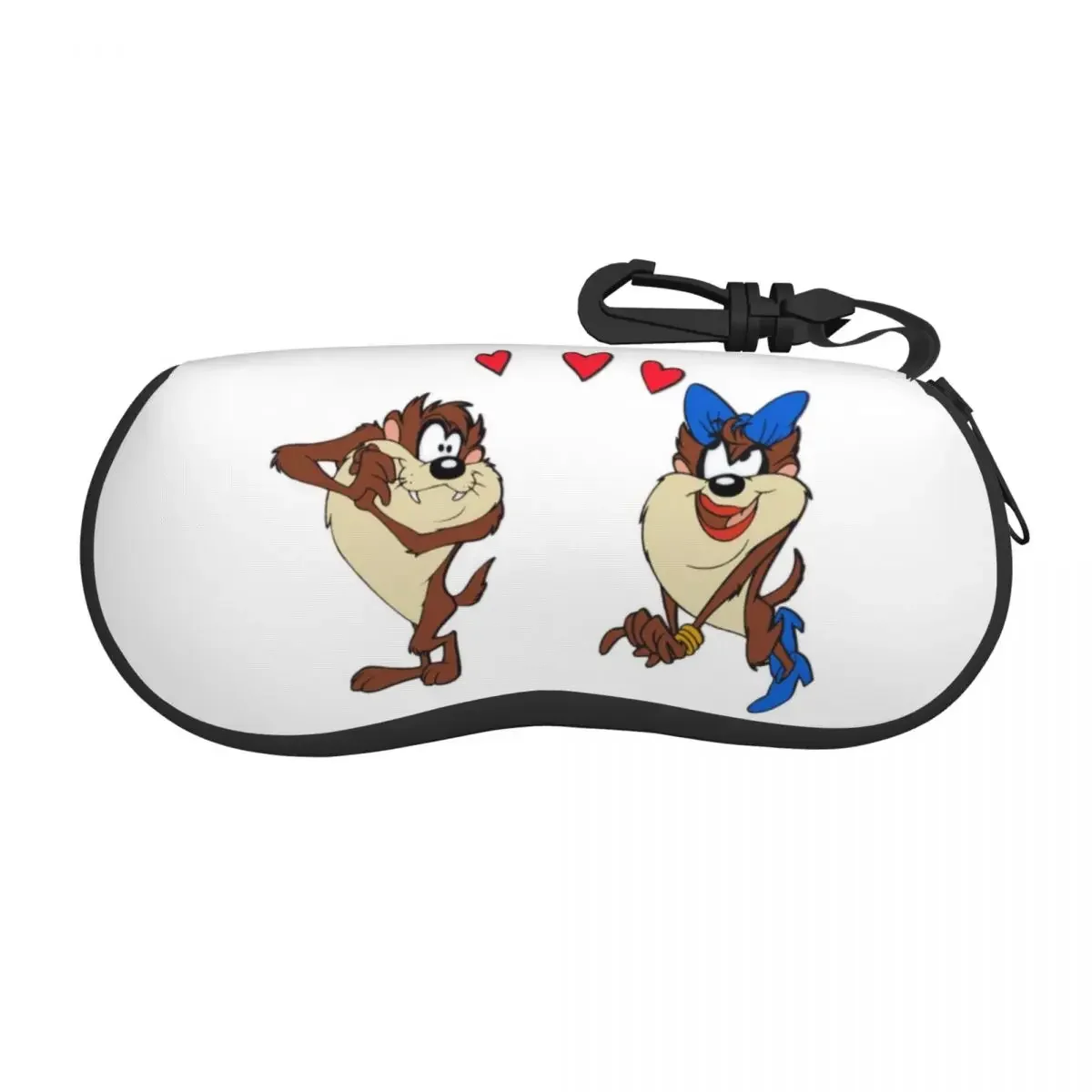 Custom Funny Tasmanians Cartoon Shell Glasses Case Unisex Cool Taz Devil Eyeglasses Case Sunglasses Protector Box