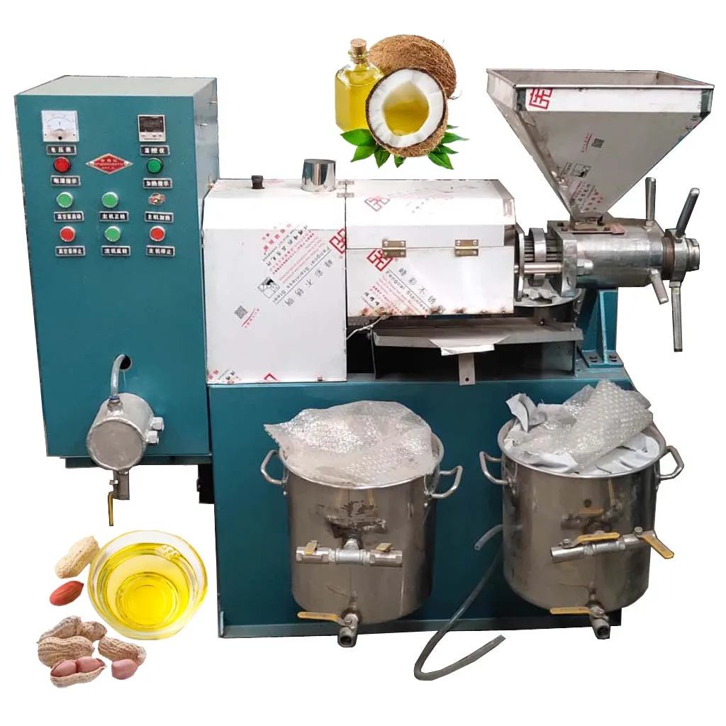 آلة استخلاص زيت البذور التجارية طارد الزيت للفول السوداني سعة كبيرة آلة ضغط زيت جوز الهند HJ-PR70C #1