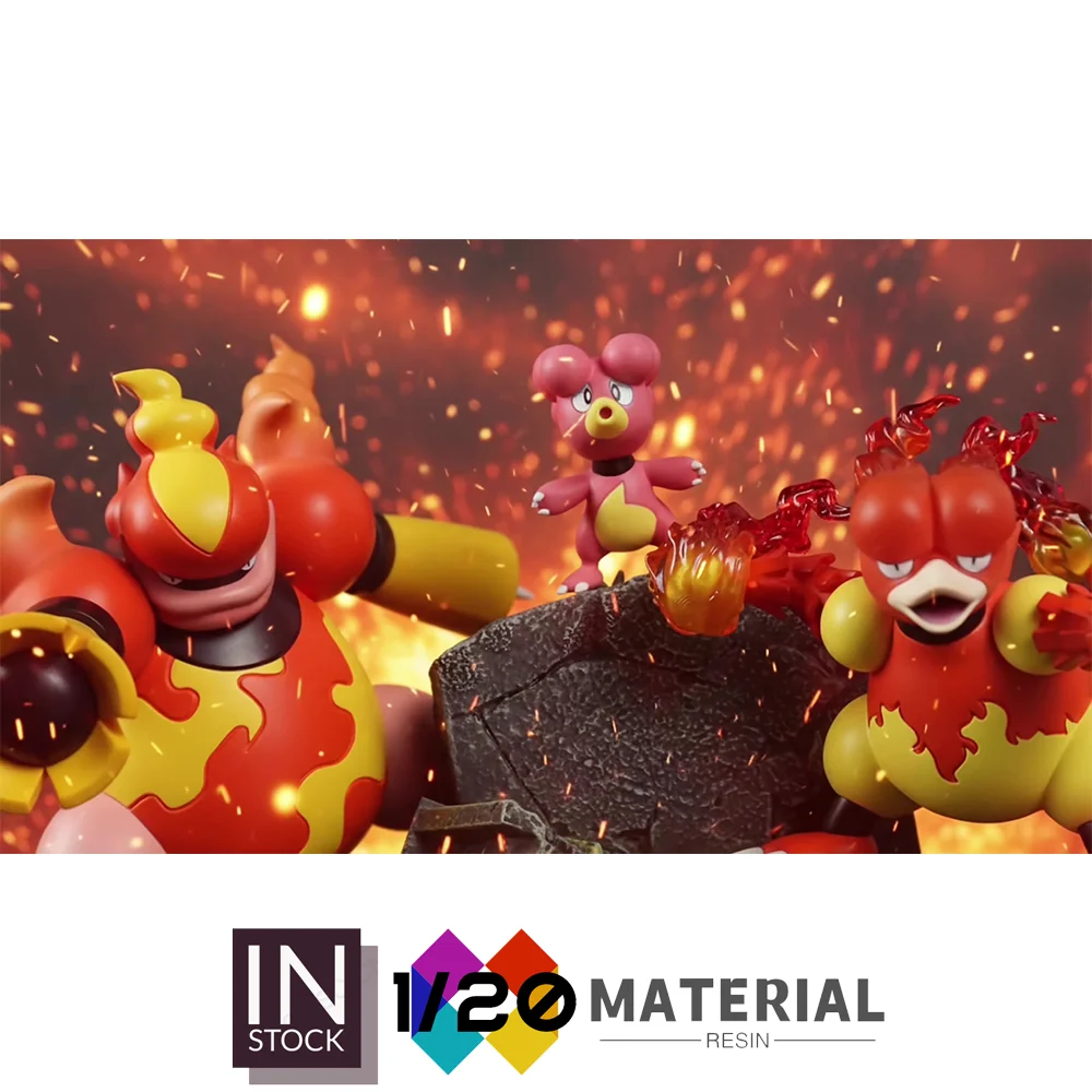 

[В наличии] Масштаб из смолы 1/20 World [ACE] — Magmar & Magby & Magmortar