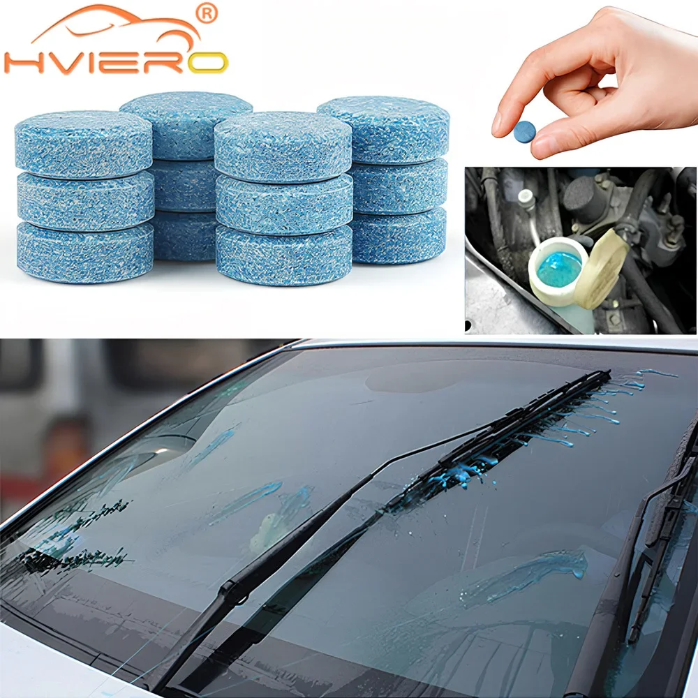 

4/50/100X Car Windshield Solid Soap Piece Window Recommend Glass Washing Cleaning Paint Protective Foil Effervescent Tablet Wash