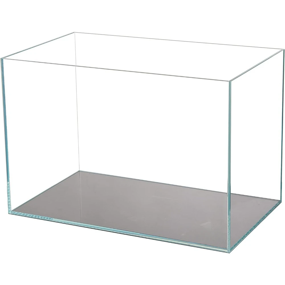 

Low Iron Ultra Clear 17 Gallon Mitered Glass Crystal Aquarium – Rimless, 45° Beveled Edge Glass, Aquariums