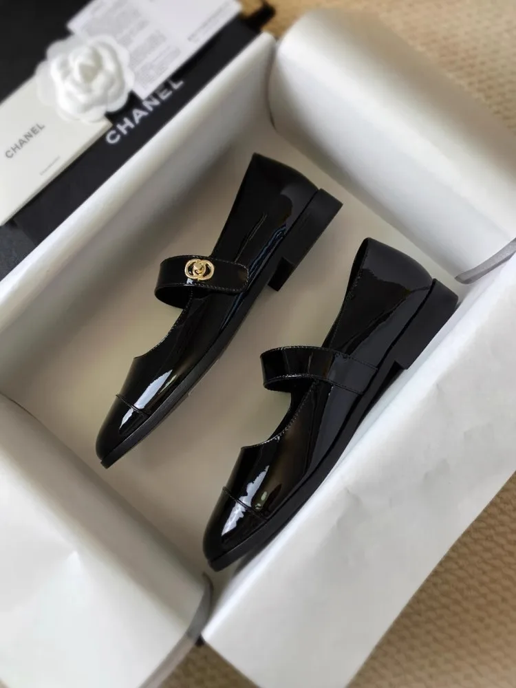 

Gold Bule Soft Bot Mary Jane Flat oes Women's Leather Slip-On Flats Comfortable Casual Faion Footwear for Commuting