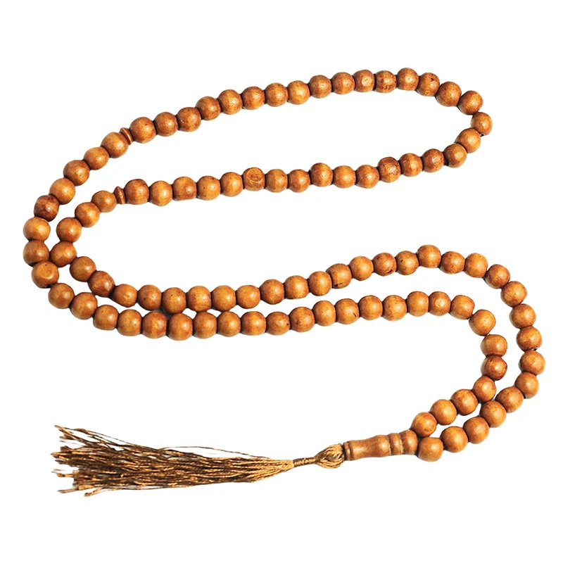 8mm Vintage 99 Mala Beads Necklace Original Wooden Bead Men Tassel Yoga Meditation Necklaces Women Prayer Buddhist Jewelry