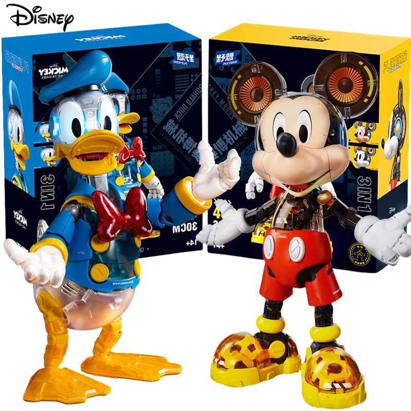 

30 см Disney Дональд Дак Микки Фигурка Совместная Модель Мобиль Машина Аниме Куклы Комикс Сборка Игрушки Машина Подарки На День Рождения