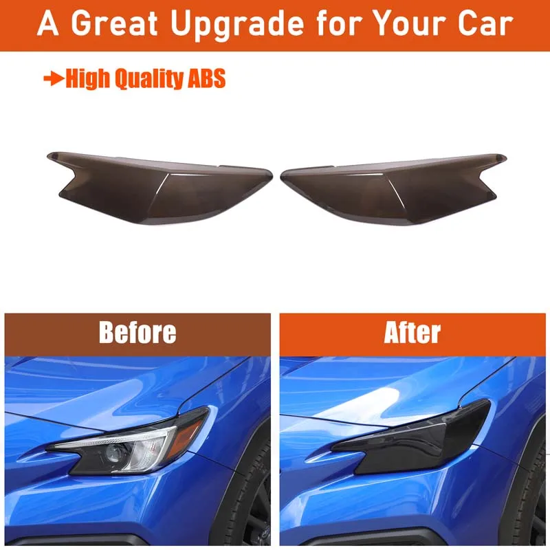 For Subaru WRX Levorg 2022-2026 ABS Headlight Shell Car HeadLight Cover Trim Tail Lamp Guards Sticker Accessories