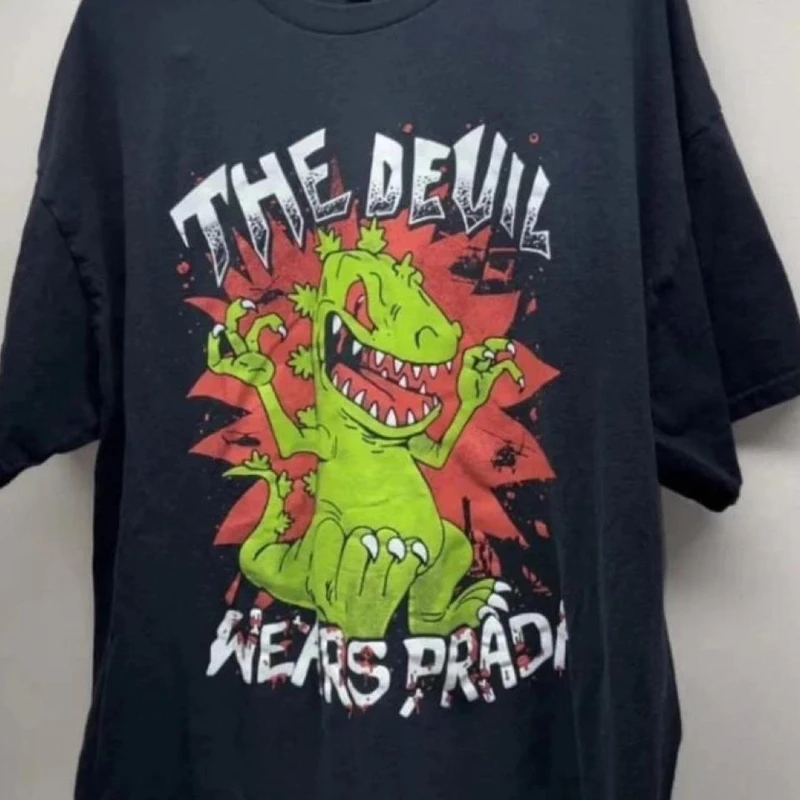 The Devil Wears Prada Band T-shirt Rock Band Men and Women Y2K Round Neck Short-sleeved Loose Casual Printed Top