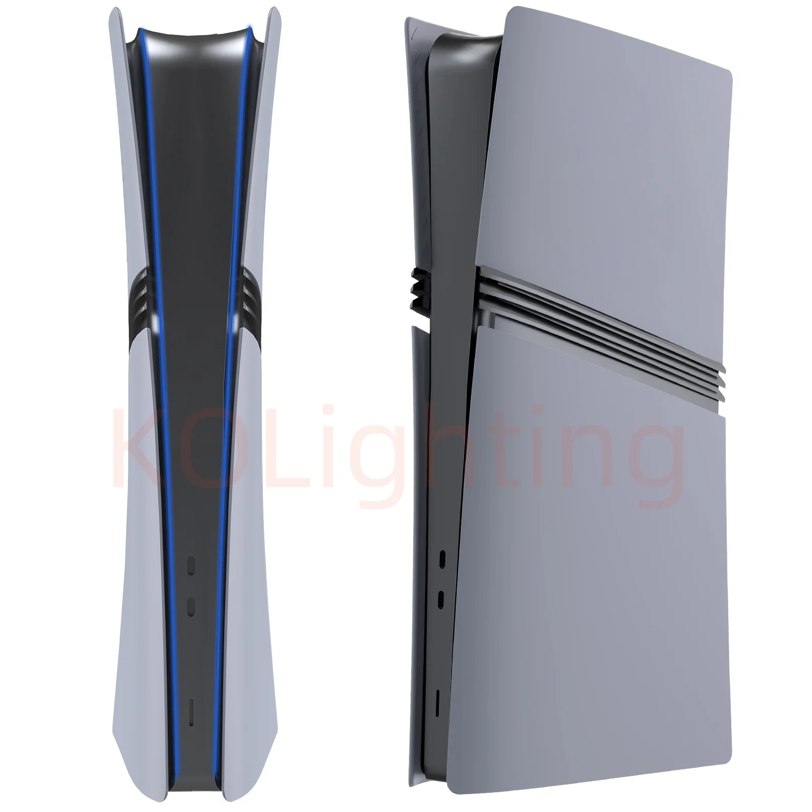 30. Jubiläums-Edition Limited Digital Edition Pro Gehäuse Grau Ersatz-Frontplatte mit Skin 30. Jubiläums-Aufkleber Schale für PS5 Pro Digital