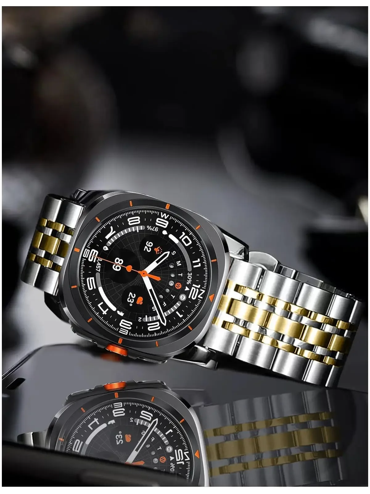 لساعة سامسونج جالاكسي 8 40/44 مللي متر 8 كلاسيكي 46 مللي متر سوار معدني لساعة جالاكسي الترا 2025 47 مللي متر سوار فولاذي غير قابل للصدأ معصمه