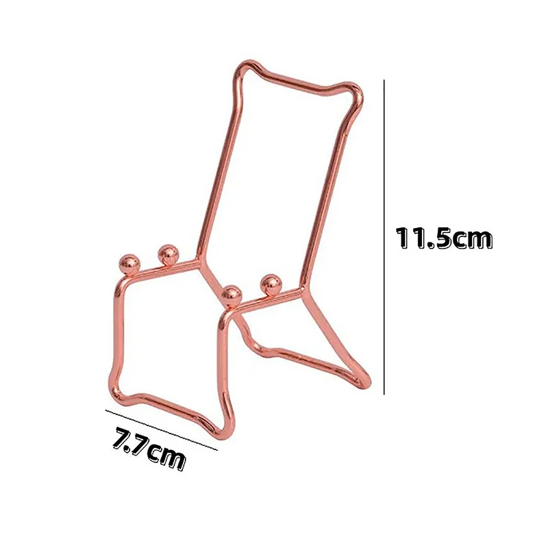 1pcs Creative Metal Hollow Mobile Phone Tablet Computer Desktop Shelf Multi-functional Portable Mobile Phone Mount Stand