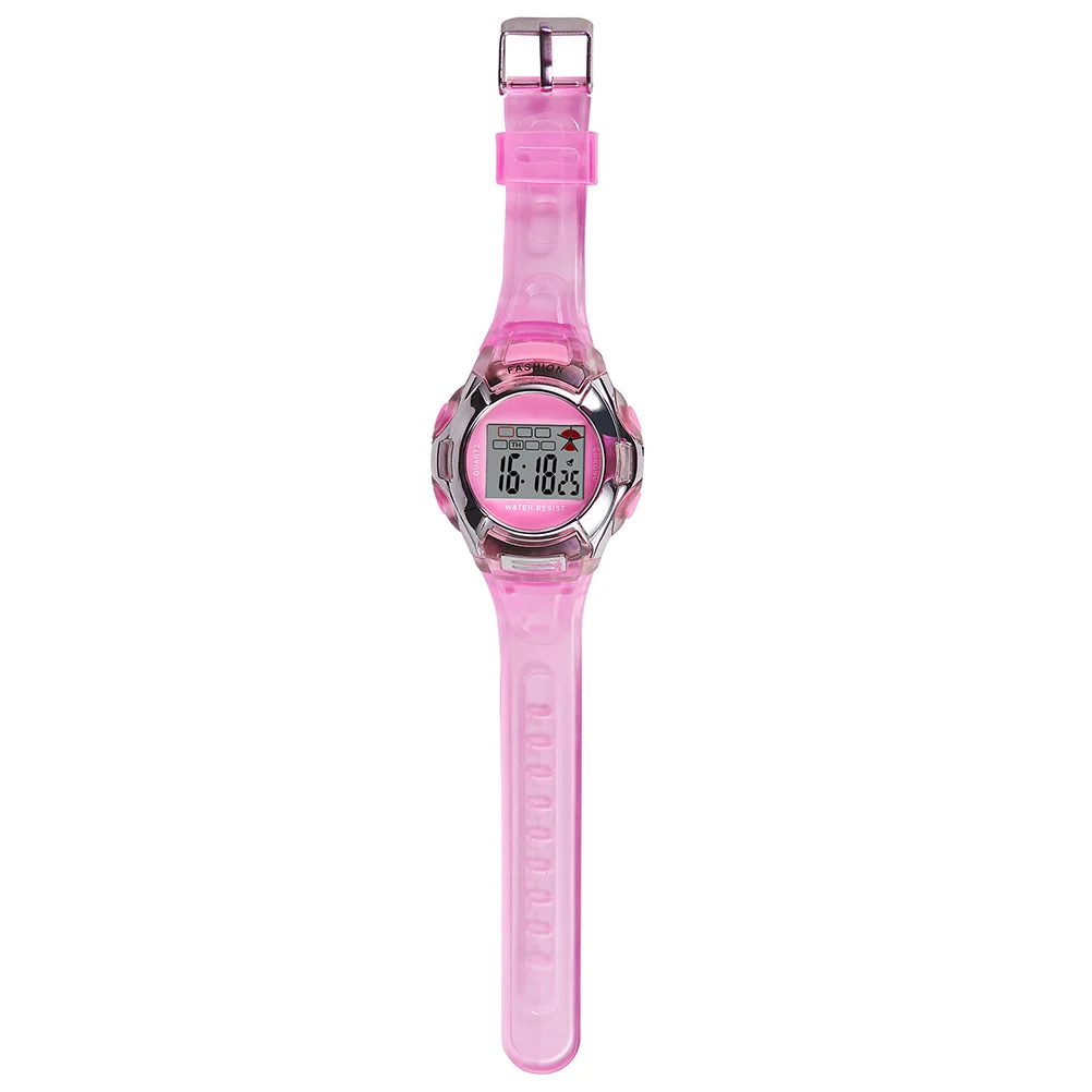 

Kids Sports Watch Waterproof Luminous Electronic Watch for Boys Girls Pink Sports Wristwatch LED Backlight Stopwatch Alarm