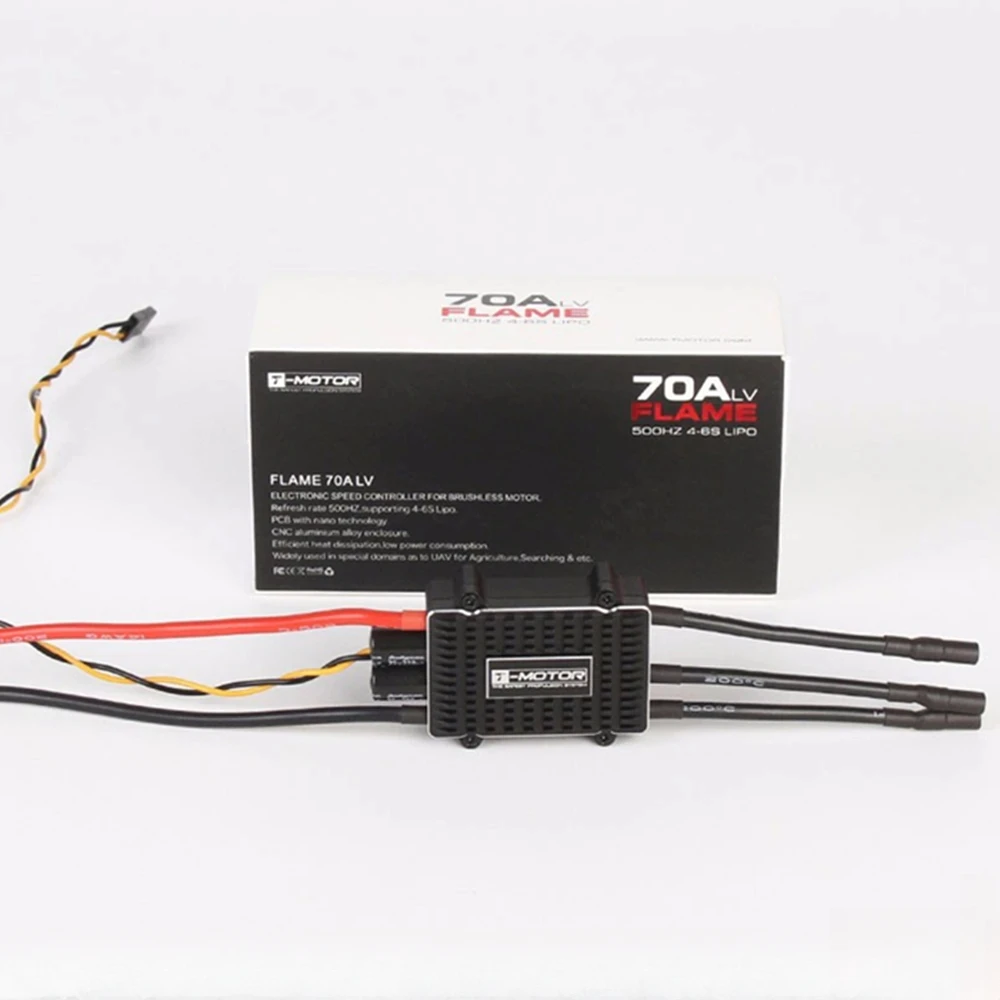 

T-MOTOR FLAME 70A 4-6S LiPo NO BEC BLDC Brushless ESC for Multi-rotor Dedicated