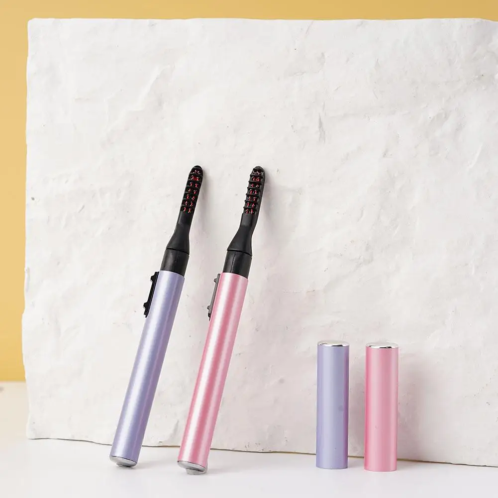 1PC Portable Electric Heated Eyelash Curler Pen Clip Curling Makeup Kit Shape Eye Lasting Beauty Tool Long Cosmetic S7C1