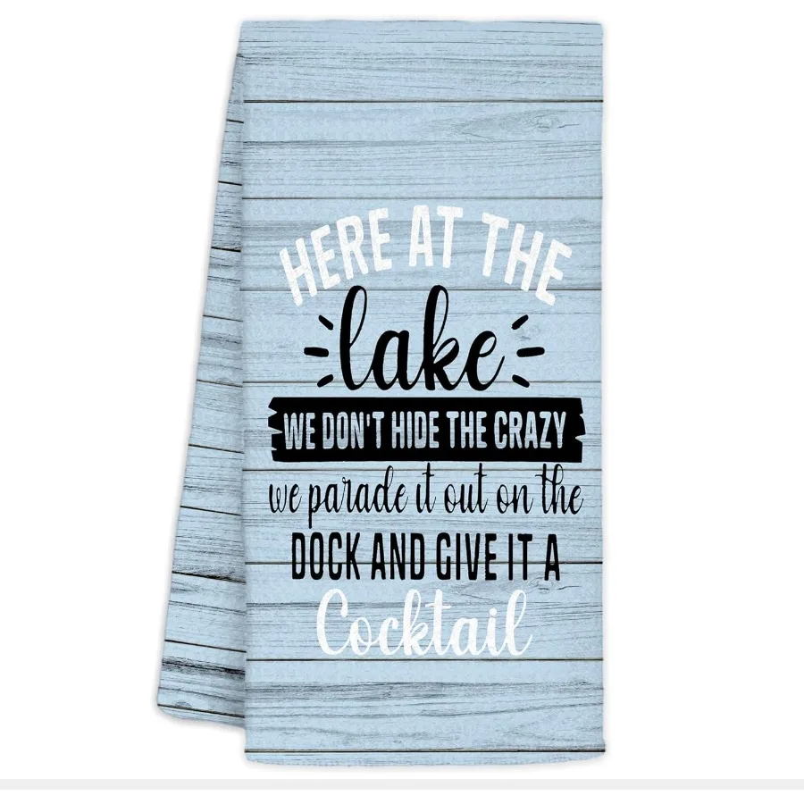 

Rustic Lake Kitchen Towels - Lake House Decor for The HomeLake Dish Towels for Kitchen Lake Decor Lake House Gts Here at The La