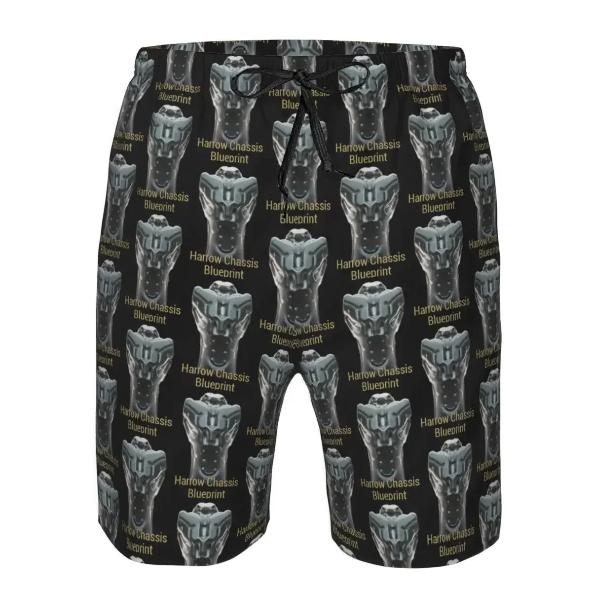 Harrow Chassis Blueprint Warframe Tennoc Trunks Beach Board Shorts Casual Quick Dry Swimming Summer Men Pants