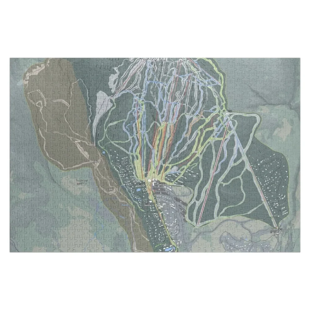 Sugarloaf Resort Trail Map Jigsaw Puzzle nome in legno immagine Custom Woodens per adulti Puzzle